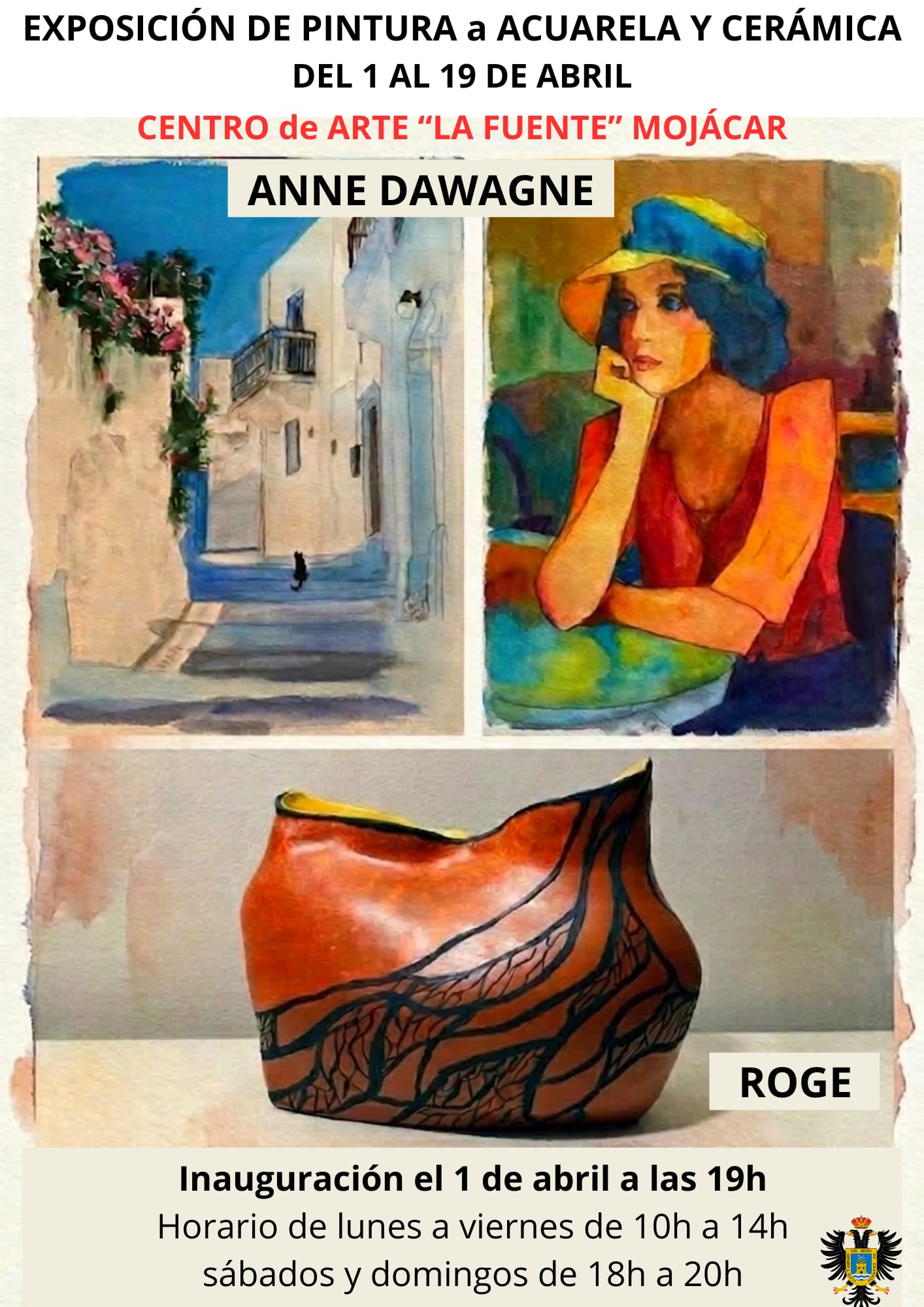 Exposición de acuarela y cerámica